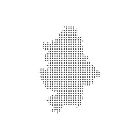 Dotted polka dot map of the Donetsk National Republic DNRのイラスト素材