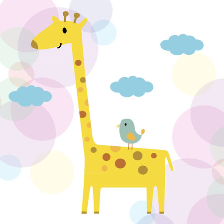 Illustration of a giraffeのイラスト素材