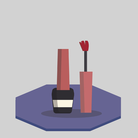 Illustration of nail polishのイラスト素材