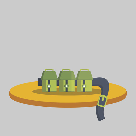 Illustration of a utility beltのイラスト素材