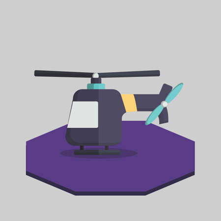 Illustration of a helicopterのイラスト素材