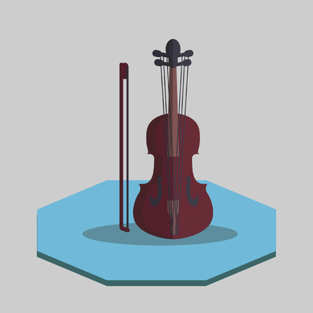 Illustration of a violinのイラスト素材
