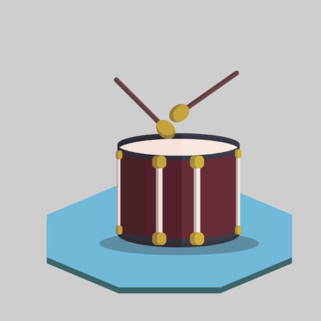 Illustration of a drumのイラスト素材