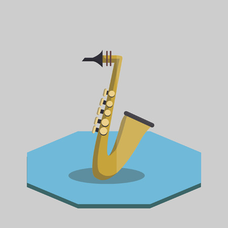 Illustration of a saxophoneのイラスト素材