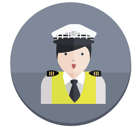 Illustration of a policemanのイラスト素材