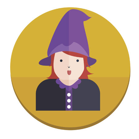 Illustration of a witchのイラスト素材