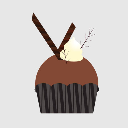 Illustration of a cupcakeのイラスト素材
