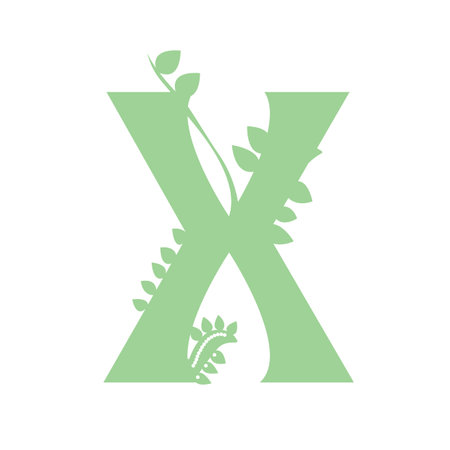 Illustration of letter Xのイラスト素材