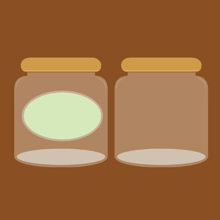 Illustration of empty jarsのイラスト素材