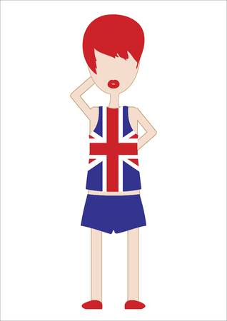 Vector of a woman in sports attireのイラスト素材