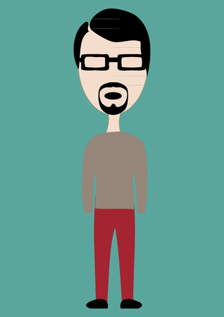 Man with beardのイラスト素材