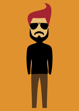 Man with a beardのイラスト素材