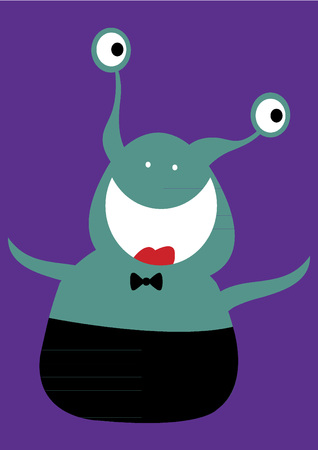 Laughing monsterのイラスト素材