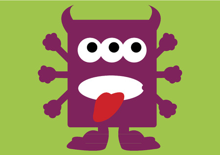 Three-eyed monsterのイラスト素材