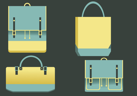 Vector of various bagsのイラスト素材