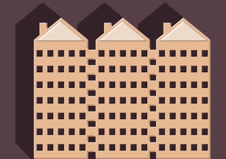 Vector of condominiumsのイラスト素材