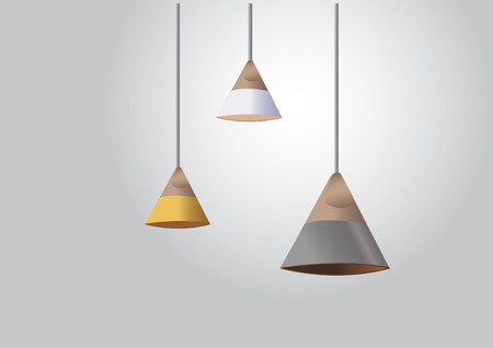 Vector of ceiling lampsのイラスト素材