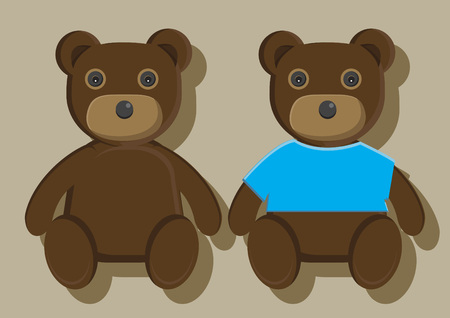 Vector of teddy bearsのイラスト素材