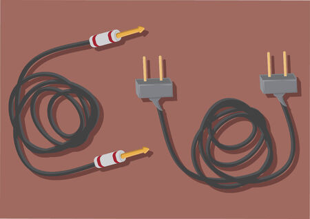Vector of audio jacksのイラスト素材