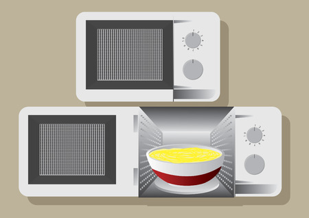 Vector of microwave ovenのイラスト素材