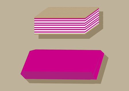 Vector of wafer biscuitのイラスト素材