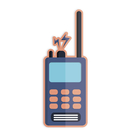 Illustration of a walkie talkieのイラスト素材
