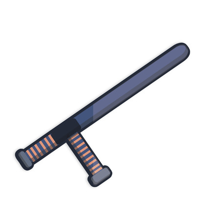Illustration of a police batonのイラスト素材