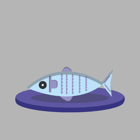 Illustration of a fishのイラスト素材