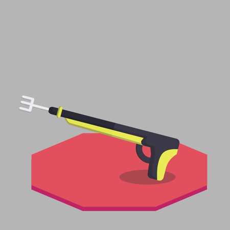 Vector of a diver's harpoonのイラスト素材
