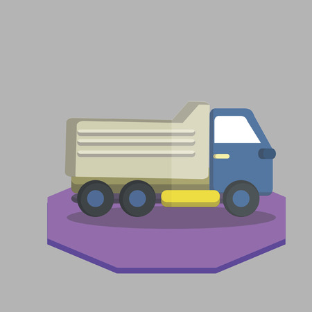 Vector of a lorryのイラスト素材