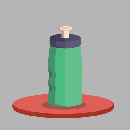 Vector of a water bottleのイラスト素材