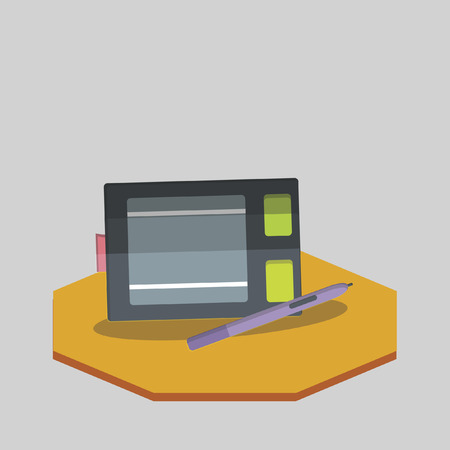 Vector of drawing tabletのイラスト素材