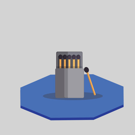 Vector of box of matchesのイラスト素材