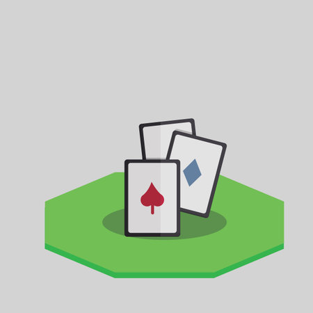 Illustration of gambling cards