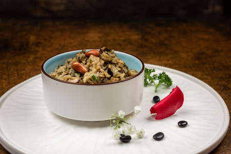 Chinese cuisine, ham fried egg riceの写真素材