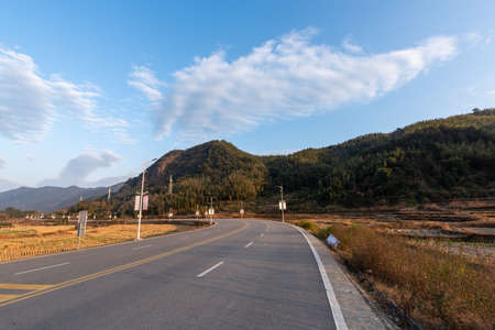 A road to the distanceの写真素材