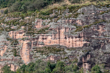 Danxia landform mountain with karst natureの写真素材