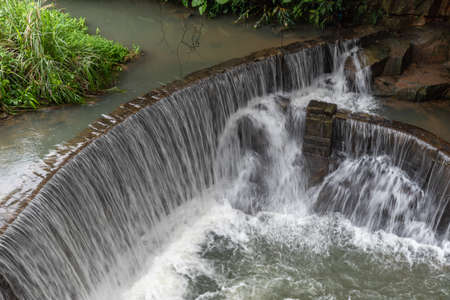 Rivers and waterfalls in the countrysideの写真素材