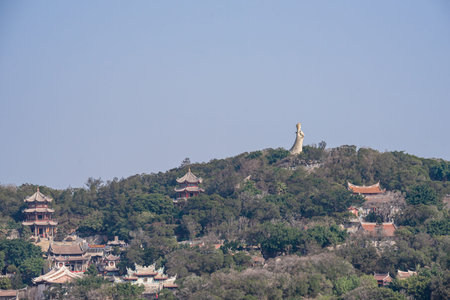 Architectural complex of Mazu temple on Meizhou Island, China