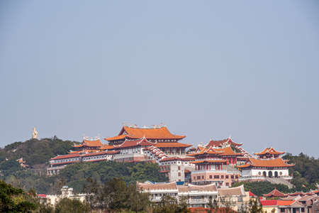 Architectural complex of Mazu temple on Meizhou Island, Chinaの写真素材