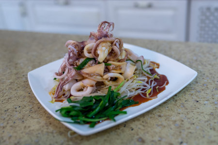 Chinese banquet dishes for family gatheringsの写真素材