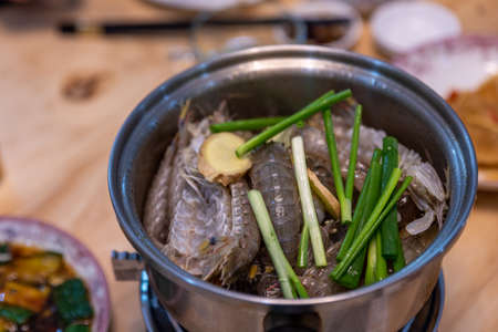 Chinese banquet dishes for family gatheringsの写真素材