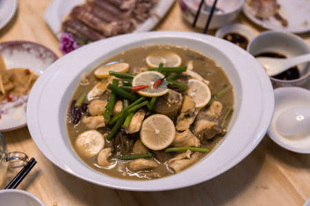 Chinese banquet dishes for family gatheringsの写真素材