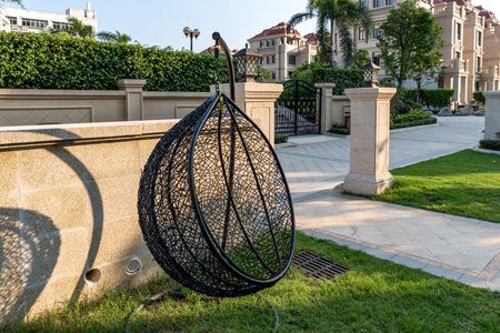 Appearance and details of the villa in the villa area.のeditorial素材