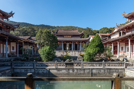 Local structure of Chinese traditional Buddhist templesのeditorial素材