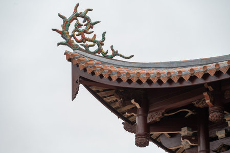 The roofs and eaves of traditional Chinese Temples