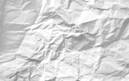 crumpled white paper backgroundの写真素材