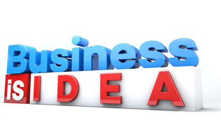 3D words Business is の写真素材