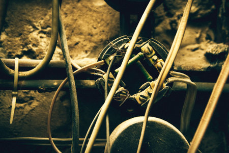 Old Electric switchboardの写真素材