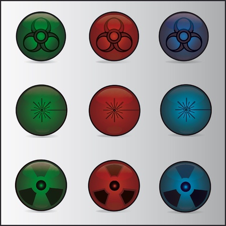  Elements of Warning  Badges のイラスト素材